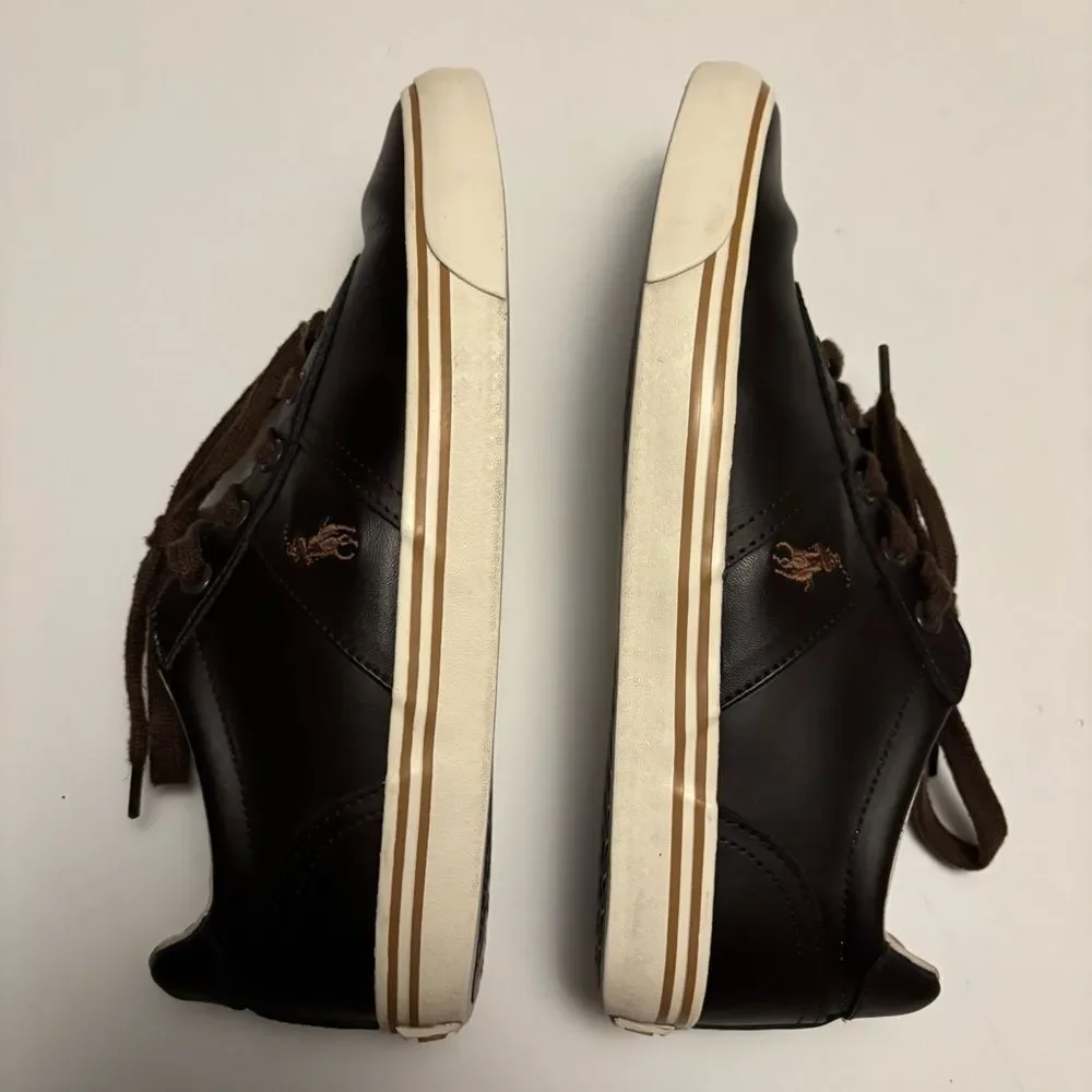 Ralph Lauren Men's Dark Brown Sneakers. Size 8.5D. Very Cool!!😎